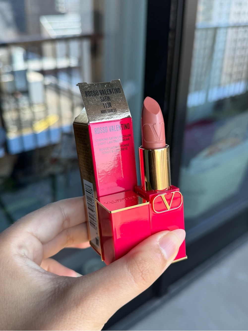Valentino Rosso Valentino Satin Lipstick - Pink Nude 113R Nude Caress